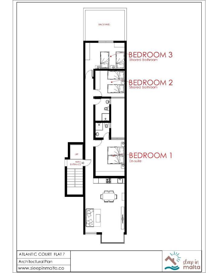F7 Room 1, Private Double Room With Private Bathroom In Shared Flat Msida Zewnętrze zdjęcie